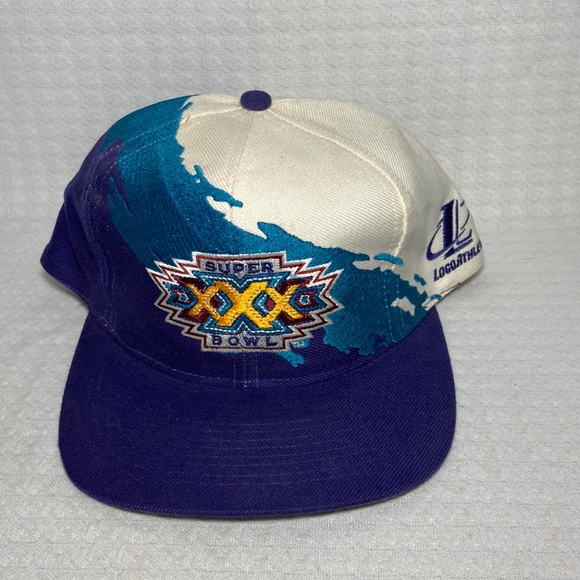 NFL Super Bowl XXX Splash Snapback Hat Vintage Men